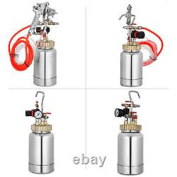 0.5/2.5/4 gallon Pressure Pot Paint Spray 1/4 Air Inlet 2/10/15 L Tools Set