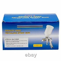1.4mm HVLP Auto Gravity Air Feed Spray Gun With Regulator Paint Basecoat Clearcoat
