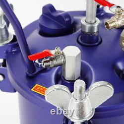 10L 2.5 Gallon Pressure Paint Pot Tank Spray Gun Sprayer Reg Air Mix Agitator US