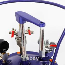 10L 2.5 Gallon Pressure Paint Pot Tank Spray Gun Sprayer Reg Air Mix Agitator US