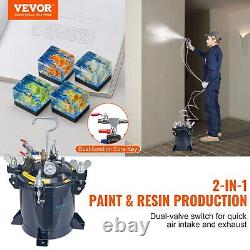 10L Spray Paint Tank Air Paint Pressure Pot Metal Rack Leak Repair Sealant