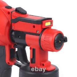 1200ml 20V High Pressure LED Paint Sprayer Cordless HVLP Spray Gun Airless Tool