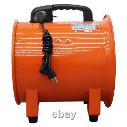 12inch Axial Fan Cylinder Pipe Spray Booth Paint Fumes Blower with5M Air Duct 110V