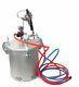2-1/2 Gallon Air Paint Pressure Pot Aluminum Tank Spray Gun Sprayer & Hoses
