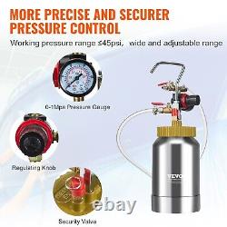 2.11 Quart Pro Paint Pressure Pot Tank Sprayer Gun 1.8mm Nozzles 45psi/3m Hoses