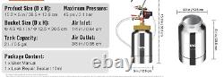 2.11 Quart Pro Paint Pressure Pot Tank Sprayer Gun 1.8mm Nozzles 45psi/3m Hoses