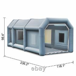 20x10x8FT Inflatable Spray Paint Booth Tent Mobile Car Paint +Air Filter System