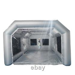 20x10x8ft Inflatable Paint Booth 2 Room Spray Paint Car Tent with 2 Air Filter