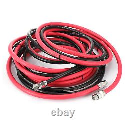 25 FT Air and Fluid Hose Assembly Kit For Pressure Pot Tanks, Spray Guns, Paint