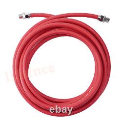 25 FT Air and Fluid Hose Assembly Kit For Pressure Pot Tanks, Spray Guns, Paint