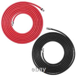 25Feet Air and Fluid Hose Assembly Set For Pressure Pot Tanks, Spray Guns, Paint