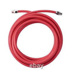 25Feet Air and Fluid Hose Assembly Set For Pressure Pot Tanks, Spray Guns, Paint