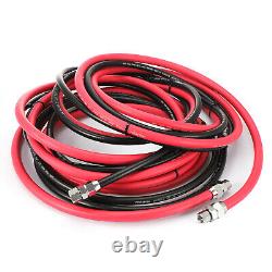 25Feet Air and Fluid Hose Assembly Set For Pressure Pot Tanks, Spray Guns, Paint