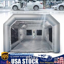 26X15X10FT Mobile Spray Booth Inflatable Paint Car Booth Tent Two Air Filter