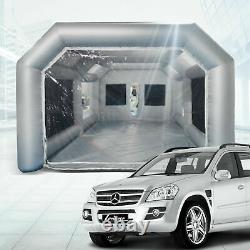 26X15X10FT Mobile Spray Booth Inflatable Paint Car Booth Tent Two Air Filter