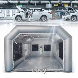 26X15X10FT Mobile Spray Booth Inflatable Paint Car Booth Tent Two Air Filter