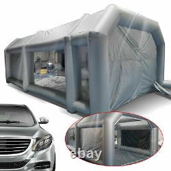 26X15X10FT Mobile Spray Booth Inflatable Paint Car Booth Tent Two Air Filter