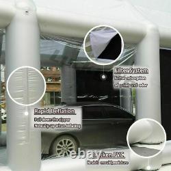 28x15x10FT. Inflatable Paint Booth Portable Spray Paint Car Tent with Air Pumps