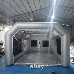 28x15x10FT Mobile Spray Booth Inflatable Paint Car Booth Tent 2 Air Filter