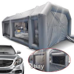 28x15x10Ft Portable Mobile Inflatable Spray Paint Booth Tent WithTwo Air Filters