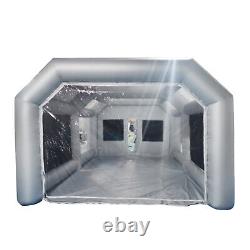 28x15x10Ft Portable Mobile Inflatable Spray Paint Booth Tent WithTwo Air Filters