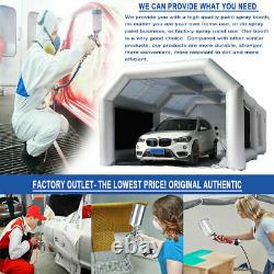 28x15x11Ft Inflatable Paint Booth 2 Room Spray Paint Car Tent with Air Blowers