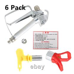 3600PSI Airless Paint Spray Gun with Tip&Tip Guard Sprayers Fast shipping 6Pcs