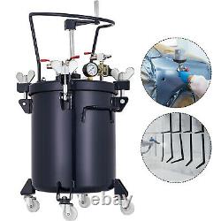 5 Gallon 20L Pressure Paint Pot Tank Spray Gun Sprayer Regulator Agitator