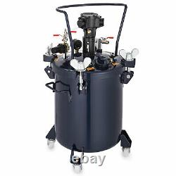 5 Gallon Spray Paint Pressure Pot Agitator Lacquer 1/4 Air Inlet Wood Coating