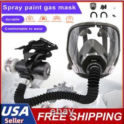 6800 Full Face Gas Mask Chemical Paint Spray Respirator Air Breathing Electric