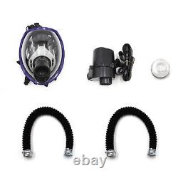 6800 Full Face Gas Mask Chemical Paint Spray Respirator Air Breathing Electric