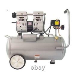 8.0 Gal. 1.0 HP Ultra Quiet and Oil-Free Electric Air Compressor Portable Wheels