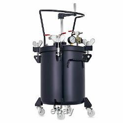 8 Gallon 30L Pressure Feed Paint Pot Tank Spray Gun Sprayer Regulator Agitator
