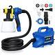 800w Hvlp Electric Spray Paint Gun With 40 Fl Oz Container, 6.5ft Air Hose