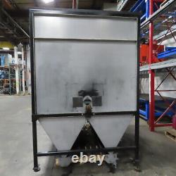 98 x 66 Powder Coat Spray Paint Booth Hot Air Updraft Downdraft Dust Suction