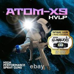 ATOM Mini- X9 Touch-Up Paint Gun HVLP Spray Gun WITH FREE GUNBUDD ULTRA LIGHT