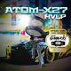 Atom X27 Hvlp Spray Gun Auto Paint Solvent/waterborne With Free Gunbudd Light
