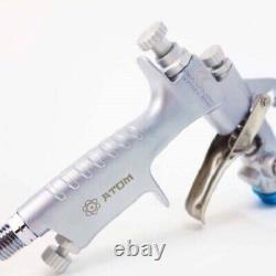 ATOMX9 HVLP Auto Paint Air Spray Gun Gravity Feed 1.2 1.3 with FREE Gunbudd Light