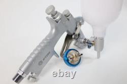 ATOMX9 HVLP Auto Paint Air Spray Gun Kit Gravity Feed Car with FREE Gunbudd Light