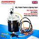 Aeropro 10l Air Pressure Paint Tank Pot With Spray Gun, Regulator & Hoses. Uk