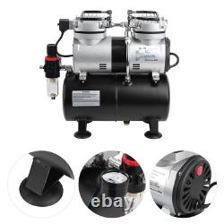 Air Compressor Pump Airbrush Cylinder Spray Kit for Painting