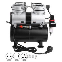 Air Compressor Pump Airbrush Cylinder Spray Kit for Painting