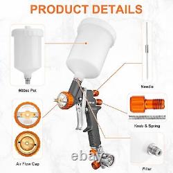 Air Spray, Auto Paint with 1.4/1.8/2.0mm Nozzle, Professional Automotive Spray