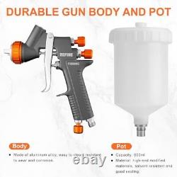 Air Spray Gun, Auto Paint Gun with 1.4/1.8/2.0mm Nozzle, Professional Automot