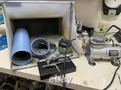 Airbrush Kit With Air Brush, Compressor, And Spray Booth