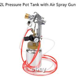 Alum Alloy 2L Art Painting Gun Kit Air Spray Gun for Natural Stone Putty Sprayer