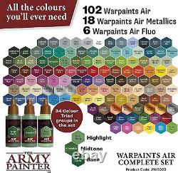 Army Painter Air Paint Complete Airbrush Paint Set + Medium, Miniature Painting