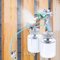 Automatic G1/4 Polyurethane Foam Spray Machine Paint Spray Gun with 2x 1000ml Pot