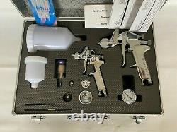 Automotive Paint Spray Gun Kit with Pressure Regulator Air Filter & Carry Case