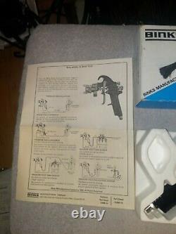 BINKS Model 18 Paint spray gun WithSPARE PARTS! ALL NEW! EXCELLENT COND